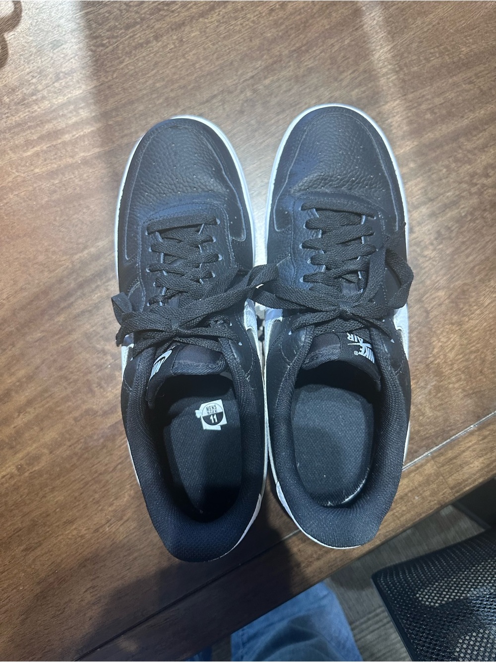 Nike Black and White Low-Top Sneakers